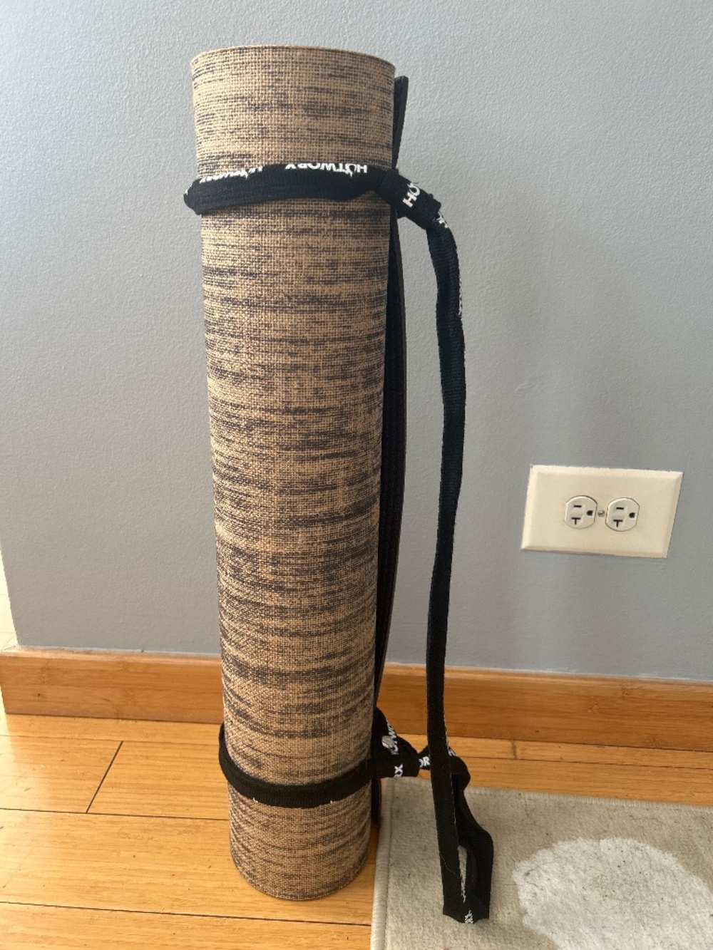HOTWORX exercise mat and strap
